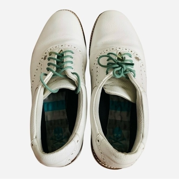 FORE G4 Golf Sneakers White Green Men\'s Leather Shoes Size 12.5 main image 7